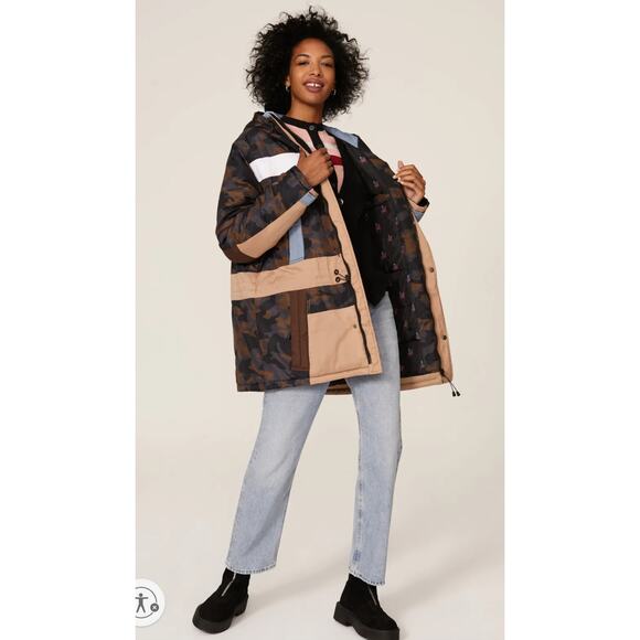 Munthe Navigate Coat in Camouflage - Picture 1 of 9